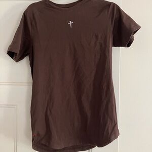 Three Nails Men's Brown Short Sleeve